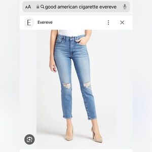 Good American cigarette jeans from evereve